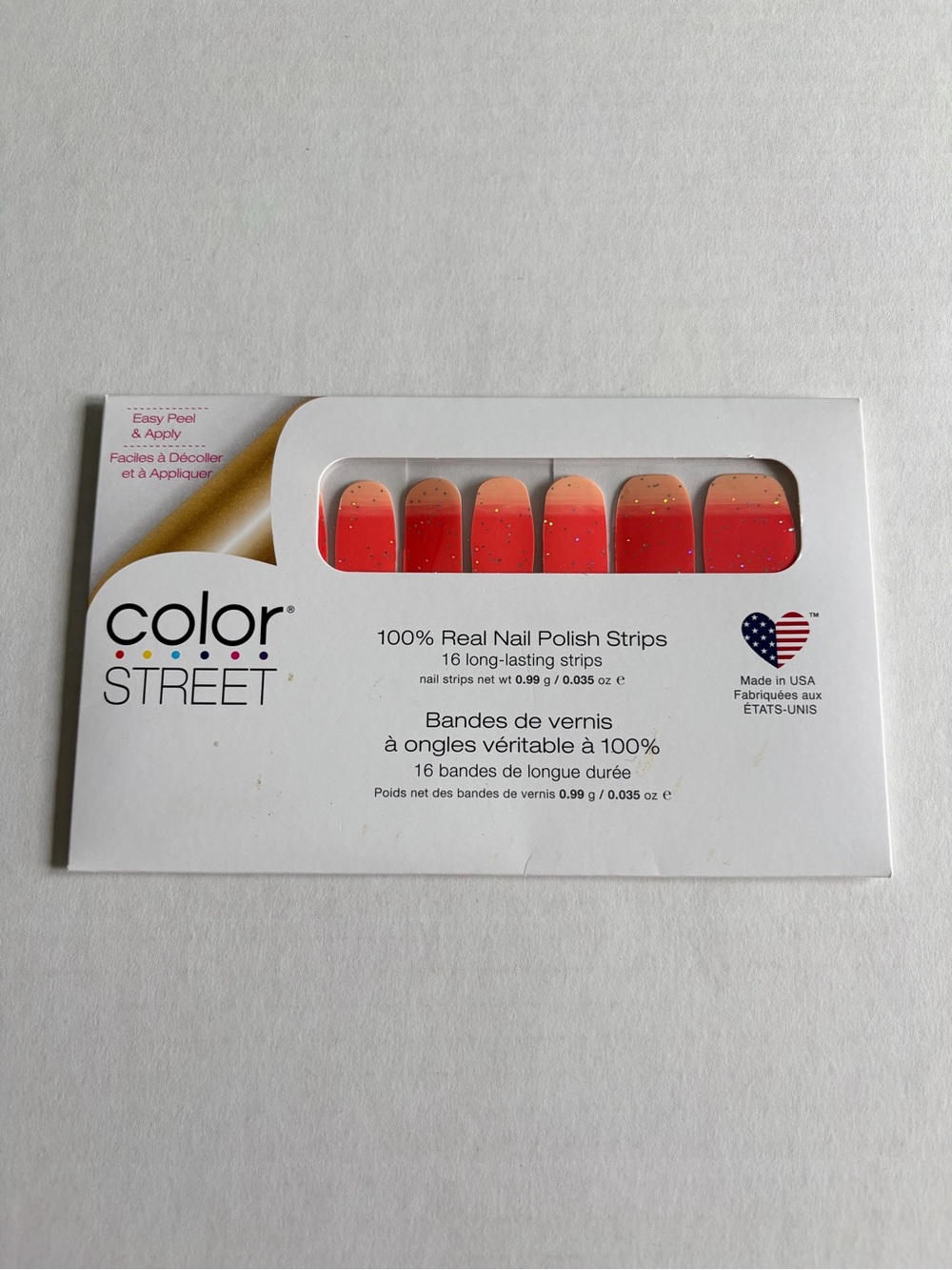 *Retired* Color Street: Coral Couture | Orange Ombré Summer Vacation Glitter - Picture 3 of 11